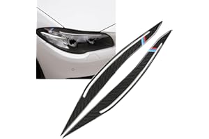GCcv Auto Scheinwerferblenden Scheinwerfer Augenbrauen Für 5 Series F10 F11 F18 2011-17 Augenlider Trim Abdeckung Dekoration Aufkleber Auto Zubehör 1 Paar,C-2pcs
