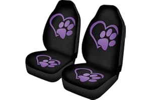 Belidome Autositzbezüge mit Hundepfoten-Design, komplettes Set für Damen und Herren, universal, weicher Autoschutz