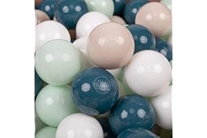 KiddyMoon Soft Plastic Play Balls ∅ 7Cm/2.75In Pastel Colors Only Made In EU