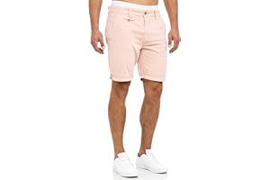 Indicode Herren Cuba Chino Shorts mit 5 Taschen aus Baumwollgemisch | Bermuda Sommershorts für Männer