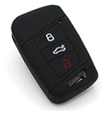 FOAMO Autoschlüssel Hülle Kompatibel Mit VW Passat B8, SEAT, Skoda Keyless - TPU Schlüsselhülle