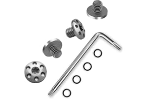 Guuun Tornillos para Sig Sauer P226, P228, P229, 4 juntas tóricas, llave Torx, 4 tornillos de acero inoxidable, 6 ojos, color plateado
