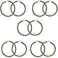 QincLing 10 Pieces Elastic Boot Straps Trouser Twists Leg Ties Blousing Garters with Metal Hooks for Navy Army Air Force