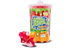 CRAZE Magic Slime - Yummies XL Pizzino | Szlam dla dzieci w neonowych kolorach, mieszanki kolorów z różnymi postaciami ssącymi, zestaw Slime w puszce 600 ml, kolorowy szlam dla dzieci, bez