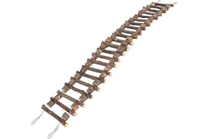 BEUFEE Escalera Para Animales Pequeños, Productos Para Mascotas, Escalera Para Pájaros, Escalera Para Subir Mascotas, Escalera Para Pájaros Para Jaula Para Loros(50cm)