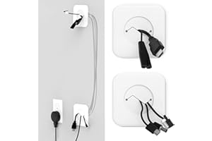 HomeMount Kit de ocultación de Cables de TV, Kit de ocultación de Cables para Montaje en Pared, Kit de gestión de Cables Oculta los Cables de TV detrás de la Pared (Blanco)