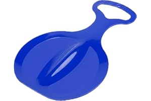 LILENO SPORTS Plastic Sled, Modern Blue, 1 Rider, Up to 50 kg, Suitable for Adults, Winter Recreation