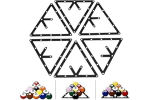 ZLXHDL Treppiede per Tavolo da Biliardo, Supporto per 6 Palline Magiche (con Punti) Supporto per Biliardo Triangolare PRO (con Punti) per Supporti per Tavolo da Biliardo (8, 9 e 10 Palline)