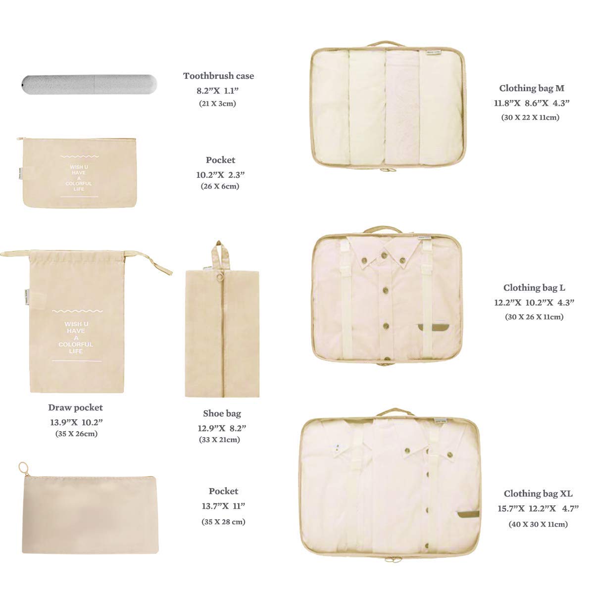 OrgaWise-Organisateur-de-Voyage-Cube-de-Voyage-Sacs-de-Rangement-8-Set-Systme-de-Cube-Voyage-Ensemble-Complet-de-diffrents-Sacs-Set-Voyage