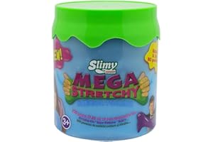Slimy Mega Stretch y 500 g en Bleu - Pâte de Jeu Originale Mega Slime pour Enfants - Slime extrêmement Extensible dans Une boîte Cadeau - Pâte de Jeu à partir de 3 Ans