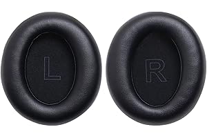 NODCOWS Cuscinetti Cuffie per Anker Soundcore Life Q30/Q35BT, Cuscini Auricolari di Ricambio in Pelle Proteica e Spugna, Schiuma Isolante dal Rumore e Maggiore Spessore(1 Paio, Nero)