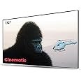 AWOL VISION Ambient Light Rejecting (ALR) Projector Screen For Ultra Short Throw(UST) Projector, 132" Fixed Frame, 80% Picture Quality Improved, 95% Celling Light Rejecting(CLR), Active 3D - C132