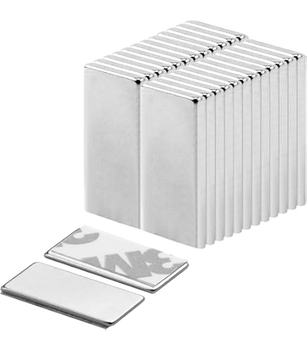 ECENCE Neodym Magnete 10 Stück - runde Klebe-Magnete