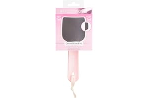 Brushworks Curved Foot File Fotfil, Rosa, 4 x 9.5 x 23.2 cm