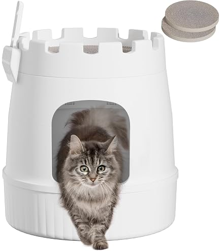 Katzentoilette Für Holzpelletstreu – 3-stufig Mit Sieb & Großer Abfallbox | Geruchsabsorbierend & Leicht Zu Reinigen