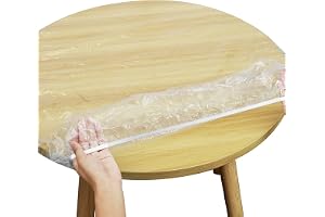 Klar rund bordsduk skydd vattentät/oljesäkert bordsskydd elastiska kanter PVC bordsdynor torkbarTransparent bordsduk för runt