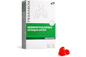 PRANAROM Pranarôm - Aromaforce - Respiratio Plus Kapseln mit Oregano und Zimt - Mit ätherischen Ölen - Bio - 30 Kapseln