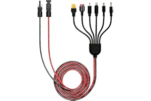 LEEHITECH Solaire 6 en 1 pour générateurs solaires Portables, 2 m