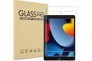 [2 Pezzi] XZC Vetro Temperato Pellicola per iPad 6a generazione, iPad 5a generazione, 2018/2017Modello, iPad Air 1/ Air 2/Pro 9,7 Pollici, Pellicola Protettiva 9H (Pellicola Protettiva)