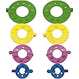 SYGA Plastic Essential Pom-pom Maker for Fluff Ball Weaver Needle Knitting DIY Tool of 4 Different Size (Multicolor)