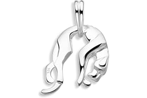 Tony Fein Panther Anhänger Klein Massiv 925 Sterling Silber Puma Poliert für Herren und Damen