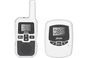 Alecto Baby DBX-80 - elektroniczna niania o zasięgu do 3000 metrów - biała/antracytowa