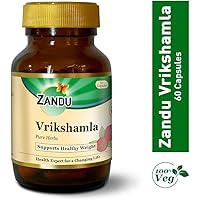 Zandu Vrikshamla (Garcinia Cambogia), Natural Fat Burner & Keto weight Loss Supplement - 60 Veg capsules
