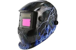 IMJ-GLOBAL Maschera Casco Autoscurante da Saldatura | per MIG TIG MAG MMA | Campo Visivo 93x43 mm | Tempo di reazione 5/30.000s | Regolabile
