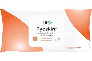 MP Labo Pyoskin® Wipes - Lingettes désinfectantes (3% de chlorhexidine) pour Chien et Chat (40 lingettes)