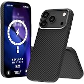 BUFF LABS iPhone 17 Pro ile Uyumlu Kablosuz Şarj Uyumlu Destekli Kevlook Kılıf Darbe &Ouml;nleyici, Tam Koruma (Siyah)
