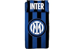 F.C. Inter | Kompletne prześcieradło 1 Plac | Logo Nowe | Oficjalny produkt
