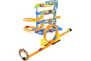 M MOLTO MOLTO | Parking Infantil de 3 Plantas con Looping y Complementos | Parking de Juguete | Juguetes Educativos para el Desarrollo de Niños | A Partir de 3 Años