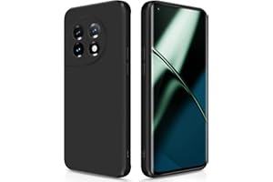 GiiYoon Funda para Oneplus 11 5G, Case de Silicona Suave de TPU Funda Protector de Goma Fexible Prueba Liviano y a Delgado de Golpes Antirrayas para Teléfono Oneplus 11 5G(Negro)