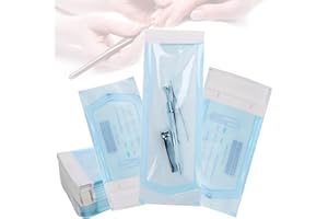 Esshogo 150 Pezzi Sacchetto Di Sterilizzazione, Acchetti Sterili in PVC, Sacchetti Per Autoclave, Buste Autosigillanti per Sterilizzazione, Buste Per Sterilizzazione