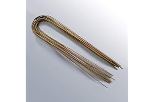 BHGS 5ft U Shaped Bamboo Canes Garden Plant Supports x 10