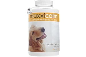 maxxipaws maxxicalm Suplemento Natural Calmante para Perros - 60 Comprimidos sin Sedantes