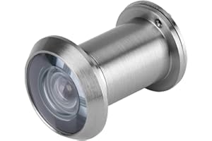 YOSOO HEALTH GEAR Wizjer do Wizjera, Szkło Optyczne 220 Stopni Szerokokątne Otwory Szpiegowskie z Osłoną Prywatności, Wizjer do Drzwi Antywłamaniowych(Srebro szczotkowane)