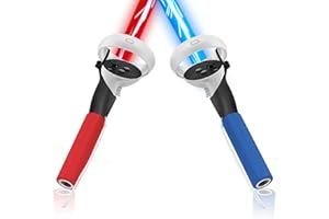 Vakdon Dual Handles Extension Grips for Quest 2/ Quest/Rift S Controllers Playing Beat Saber/Gorilla Tag Games (Q2 Extension Grips)
