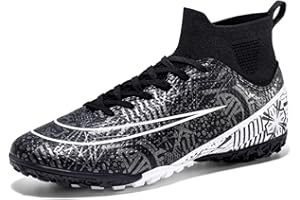 DASHANGYAN Calzado de fútbol para Hombres Calzado de fútbol para niños Calzado de fútbol para niños Calzado de fútbol para jóvenes Botas de fútbol para césped High Top Spikes Calzado atlético Profesional