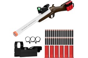 RuiDaXiang Pistolet Jouet, Fusil à Pompe Jouet, Blasters en Mousse EVA et Coquille Vide pour Jouer à l'intérieur et à l'extérieur (Marron)