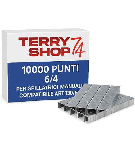 Punti Metallici Per Cucitrice Stanley Bostitch B8 – Confezione 5x5000 Graffette 11,7x6 Mm, Compatibili Con B8 Flat Clinch, New Gen E MINI, Modello STCR211506Z