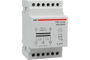VEMER VN319000 transformator TMC 30/24 från DIN-stång för kontinuerlig drift 230 V/12–24 V effekt 30 VA