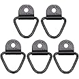 Sumnacon 5 Pcs Heavy Duty V Ring Tie Down Anchor Cargo Lashing Rings Trailer Anchor Hook Truck-bed load Anchor for Trailers Trucks Vans Boat Rope