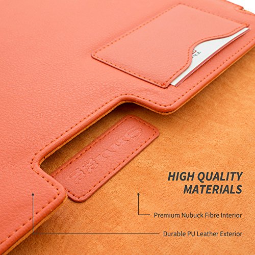 TheSnugg B00FJ6V7G6 13Zoll Ärmelhülle Orange Notebooktasche – Notebooktaschen (33 cm (13 Zoll), Ärmelhülle, Orange, Baumwolle, Polyurethan, Einfarbig, Nubuck fibre) - 4