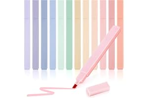 DOUKESH Pastel Highlighter, 12 Pcs Highlighters Assorted Colors Chisel Tip No Bleed Quick Dry, Aesthetic Cute Highlighter for Bible, Notes, School Supplies