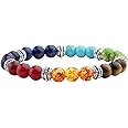 Jovivi 7 Chakras Bracelet Reiki Healing Balancing Round Beads