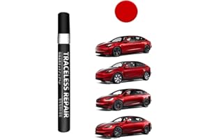 TOPABYTE Peintures pour Retouches pour Tesla Model 3 Y X S Stylo de Réparation de Peinture de Carrosserie Effaçant les Rayures pour les Propriétaires (Red Multi-coat)-PPMR