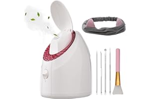 LAYHOU Gesichtssauna Gesichtsdampfer Professional Nano Ionen Warmer Nebel Gesichtsbefeuchter, UV-Gefilterter Dampf, Porentiefe Gesichtsreinigung Feuchtigkeitsspendend Gesicht SPA