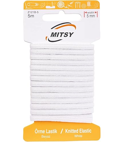 Cordoncino Elastico In Gomma 10 Mm X 10 M - Bianco, Per Cucito E Fai-Da-Te - Foto 2