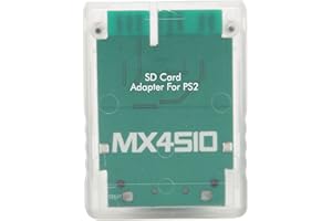 PUSOKEI MX4SIO SIO2SD SD Card Adapter for Game Console Memory Card Reader, Storage Card adapter for FAT Game Console, Plug and Play(White)